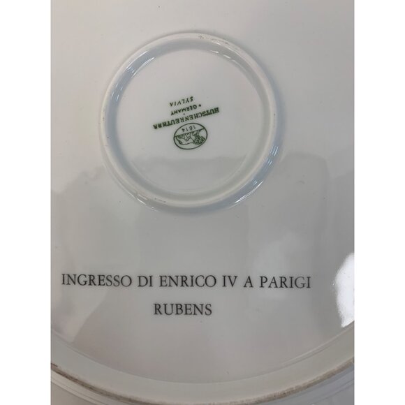 VTG Hutschenreuther Sylvia German Porcelain Plates Raffaello Gold Charger - Picture 12 of 16